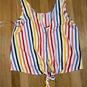 Colorful Striped Women's Top